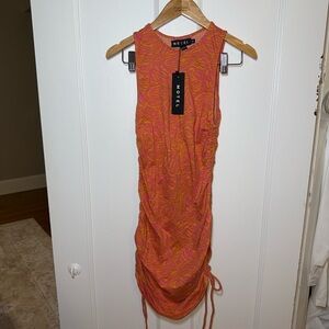 Motel Pink & Orange Zebra Dress